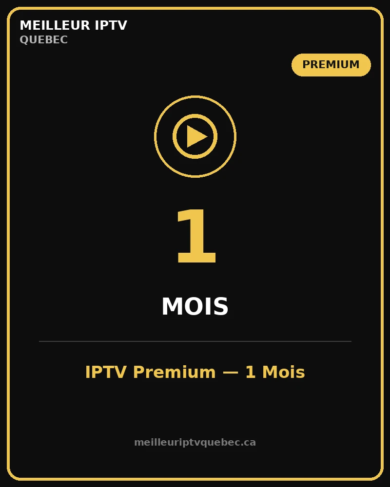 abonnement iptv premium 1 mois