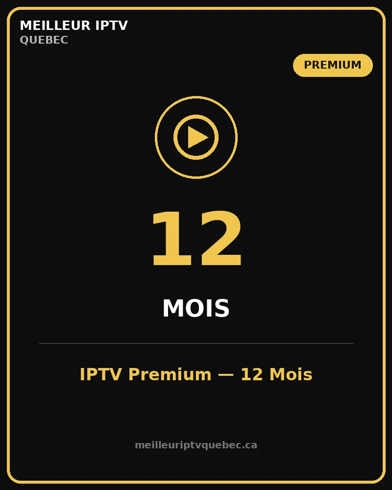 abonnement iptv premium 12 mois