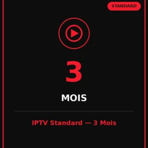 abonnement iptv standard 3 mois