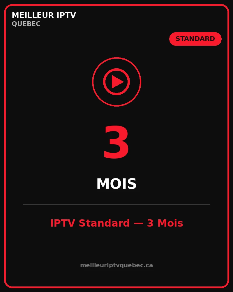 abonnement iptv standard 3 mois
