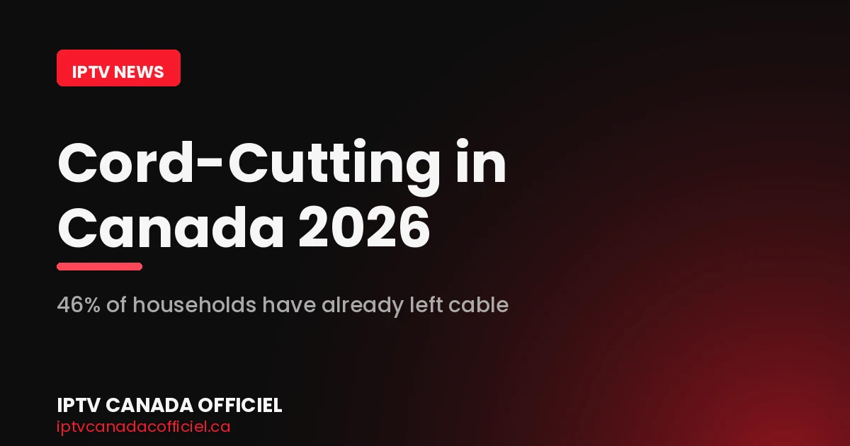 Cord-cutting in Canada 2026 - households leaving cable chart