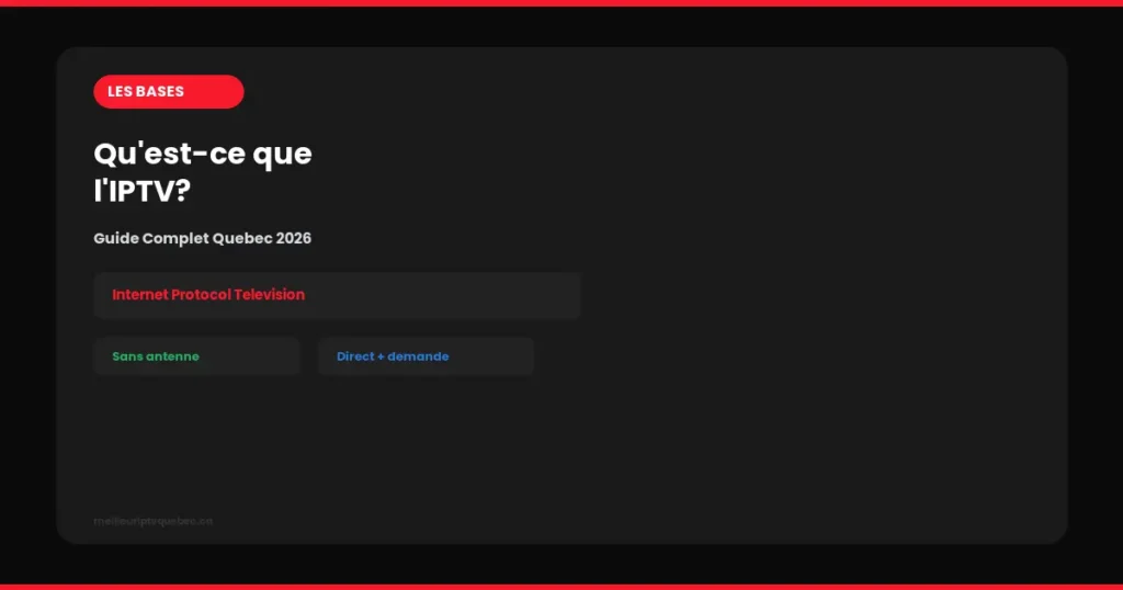 Qu'est-ce que l'IPTV? Guide 2026